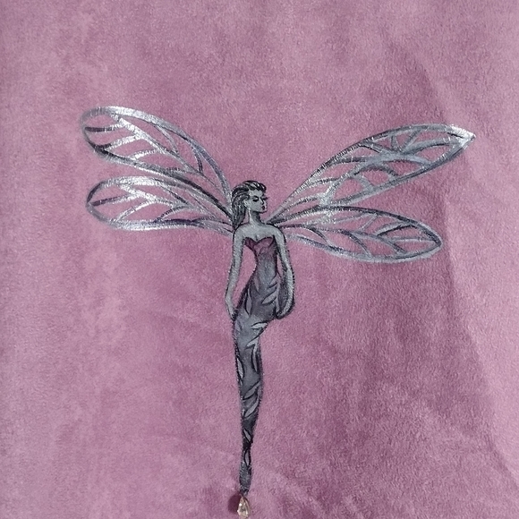 Wearable art vintage Fairy cloak Light purple cape wrap shawl - Picture 9 of 11